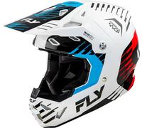 Fly Racing Formula CP Slice, casco da motocross S female Bianco/Rosso/Blu/Nero