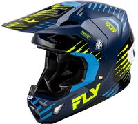 §Casco Cross FLY Racing Formula CP Slice Blu-Fluo-Bianco§