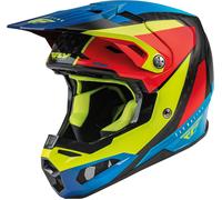 Fly Racing Formula CRB Prime, croce casco XS male Nero/Giallo Fluo/Rosso/Blu