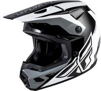 Fly Racing Kinetic Crest, casco da motocross XL female Nero/Grigio/Bianco
