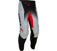 Fly Racing Kinetic DBK, pantaloni in tessuto 38 male Grigio/Rosso/Nero