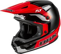 Casco Cross FLY Racing Kinetic DBK V26 Nero/Rosso/GrigioL Nero,Rosso,Grigio