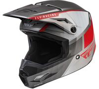 Fly Racing Kinetic Drift Casco Motocross, grigio-argento, taglia XL