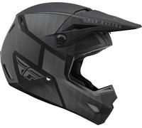 Fly Racing Kinetic Drift Youth Casco Motocross, nero-grigio, taglia M