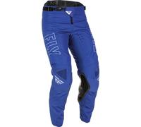 Fly Racing Kinetic Fuel, pantaloni in tessuto 28 male Blu/Bianco