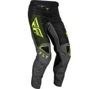 Fly Racing Kinetic Jet, pantaloni in tessuto 32 male Nero/Oliva/Grigio/Giallo Fluo
