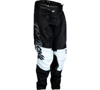Fly Racing Kinetic Khaos, pantaloni tessili per bambini 20 male Nero/Bianco/Grigio
