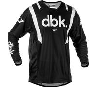 Fly Racing Kinetic Mesh DBK, maglia L male Nero/Bianco