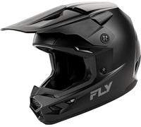 Fly Racing Kinetic Solid, casco da motocross L female Nero Opaco