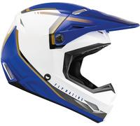 Fly Racing Kinetic Vision Casco Motocross, bianco-blu, taglia M per maschi