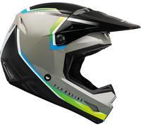 Fly Racing Kinetic Vision Youth Casco Motocross, nero-grigio, taglia M