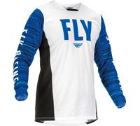 Fly Racing Kinetic Wave, jersey M male Bianco/Blu/Nero