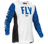 Fly Racing Kinetic Wave Maglia Motocross, bianco-blu, taglia M per maschi