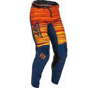Fly Racing Kinetic Wave Pantaloni Motocross, blu-arancione, taglia 32 per maschi