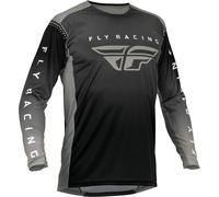 Fly Racing Lite 2023 Maglia Motocross, nero-grigio, taglia S per maschi