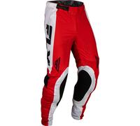 Fly Racing Lite 2024 Pantaloni da motocross, nero-bianco-rosso, taglia 30 per maschi