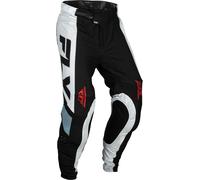 Fly Racing Lite 2024 Pantaloni da motocross, nero-grigio-bianco, taglia 30 per maschi
