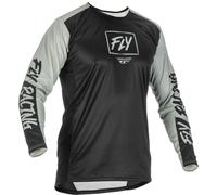 Fly Racing Lite Maglia Motocross, nero-grigio, taglia S per maschi