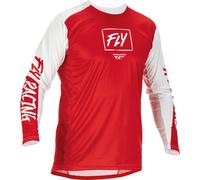Fly Racing Lite, maglia S male Rosso/Bianco