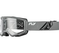 FLY Racing Maschera Focus Grigio/Nero - Lente Trasparente, nero-grigio