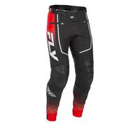 FLY Racing Pantaloni MTB Rayce Youth - Rosso/Nero/Bianco, bianco