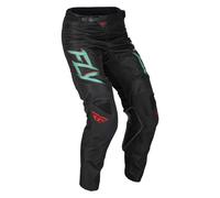 Fly Racing Kinetic S.E. Rave, pantaloni in tessuto 30 male Nero/Mint/Rosso