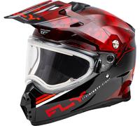 Fly Racing Trekker Freddo Tempo Conceal Caschi e-Shields Sm Red/Blk #73-31361S