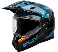 Fly Racing Trekker Kryptek Conceal, casco avventura L female Nero/Blu