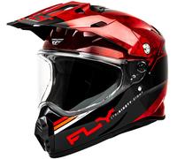 Fly Racing Trekker Kryptek Conceal, casco avventura L female Nero/Rosso