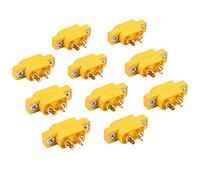 FLY RC 10pcs Spina Maschio connettore XT60E-M montabile in Ottone Placcato Calore connettore Filo Resistente Nylon Shell