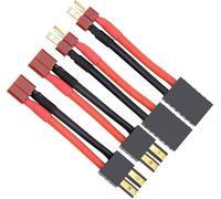 FLY RC 2 paia RC Lipo cavo caricabatterie per Deans T Plug a Traxxas adattatore compatibile con Slash / Rustler / Stampede / Bandit /E Revo RC Car