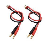 FLY RC 2 Pezzi Deans T connettore Carica Batteria Adattatore Cavo 4mm Spine a Banana Cavo di Ricarica per RC Helicopter Quadcopter Deans T Lipo Carica Spina della Batteria