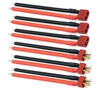 FLY RC 3pairs Deans Style T Plug Maschio Femmina Connettore Filo di Silicone con Cavo di Collegamento Batteria da 3,93 Pollici 14awg