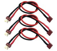 FLY RC 3PCS Deans T Plug Cavo di prolunga Deans T Plug Connettore maschio a Deans T Plug Connettore femmina Adattatore filo per RC Batteria FAI DA TE Spa