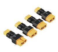 FLY RC 4pcs Maschio XT30 a Femmina XT60 Adattatore per Spina Adattatore Compatto a Luce compatta per Turnigy Drone FPV