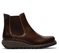 FLY SALV Chelsea - Stivaletti con Zeppa in Pelle Casual da Donna