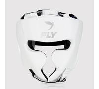 Fly Sportiva Premium Attrezzatura da boxe e arti marziali | Caschetto imbottito per la testa | Phantom 2.0 (bianco, L)