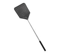Fly Swatter, Retractable Fly Catcher, 23.03 x 4.21 pollici, Handheld Zapper, Steel Handle Grip, Lightweight Portable Design, Black Color, for Indoor Outdoor Home Kitchen Camping Fishing Classroom