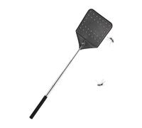 Fly Swatter - Retractable Flyswatter With Steel Handle | Extendable Handheld Zapper Racket, Metal Grip Catching Tool For Home, Camping, Fishing, Outdoor Events, Kitchen, Classroom