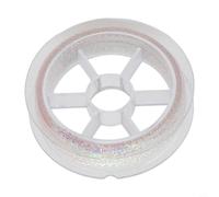 Fly Tying Body Material 8m White Ice Wing Gamberetti Scala | Imitazione di squame di pesce, strisce riflettenti, aumenta il tasso di esca, mix di ghiaccio bianco, modelli di gamberetti