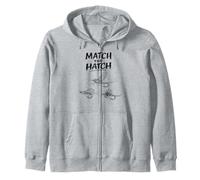 Fly Tying Life Morsa da banco Trota Streamer Match The Hatch Felpa con Cappuccio