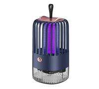 Fly Zapper for Patio, Electronic LED Trap, USB Rechargeable Zapper, High Power Blue Light, Silent, Easy Cleaning, Compact Design, Kitchen, Backyard, (ABS+Spray Paint)