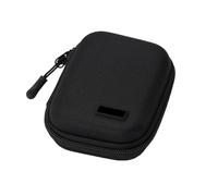 FLYAMAPIRIT Mini organizer da viaggio per accessori elettronici per cavi USB, schede SD, caricabatterie per smartphone, chiusura lampo, ecc., Nero , Tasca aggiuntiva