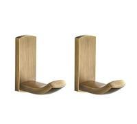 Flybath Ganci Appendiabiti Antico Ottone Gancio Portasciugamani Bagno Cucina Ganci da Parete, Bronzo Spazzolato - 2 Pezzi