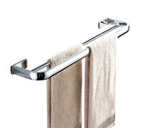 Flybath Portasciugamani da Parete Doppio Ottone Porta Asciugamani da Bagno Montaggio a Parete, 57 cm Chrome Lucido
