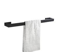 Flybath Portasciugamani da Parete singolo SUS 304 Acciaio Inossidabile Finitura Nero Opaco Porta Asciugamani da Bagno Montaggio a Parete, 60 cm