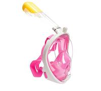 Flyboo Maschera da Snorkeling,Maschera Subacqueacon con Visuale Panoramica 180° Design Pieno Facciale e Compatibile con Videocamere Sportive Maschera per Immersioni per Adulti Bambini