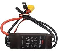 Flycolor 40A ESC 2-4S regolatore elettrico di velocità 5v 3A BEC con XT60 & 3.5mm Bullet plugs per RC Drone Airplane Motori Brushless