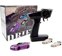 FLYCOLOR Turbo Racing C61 1:76 Scala Drift RC Auto con Gyro Mini Pieno Proporzionale RTR 2.4GHZ Telecomando con 2 Shell Sostituibile Corpo (Viola)
