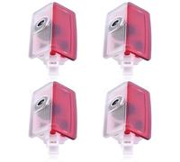 Flydida 4 pezzi Proiettore LED per portiera auto con logo compatibile con A B C E M G GL GLA GLC GLE GLS-Class W205 W212 W176 W166 W246 W156 Illuminazione d'ingresso Accessori Mercedes